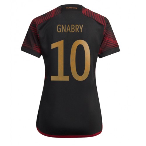 Tyskland Serge Gnabry #10 Bortatröja Kvinnor VM 2022 Kortärmad